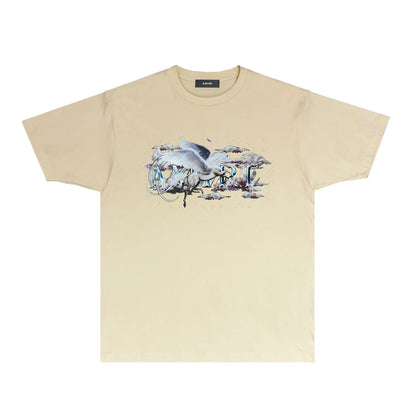 Amiri T Shirts Fashion Brand Short Sleeve T-shirt Shirt