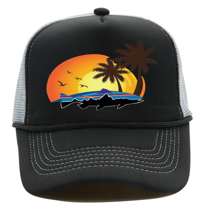 Bass Pro Shops Hat Summer Outdoor Surfing Shade Baseball Cap Sunscreen Printed Fishing Net Cap