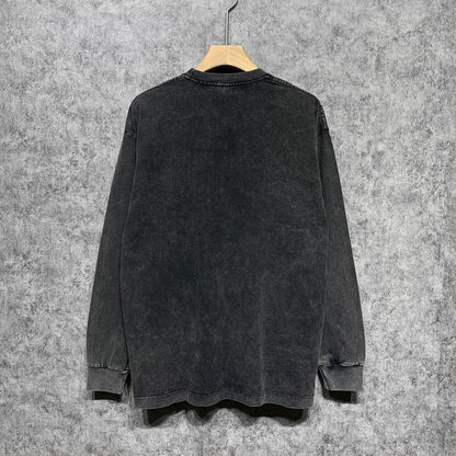 Amiri Long-Sleeve Shirt Vintage Distressed Long Sleeve T-shirt