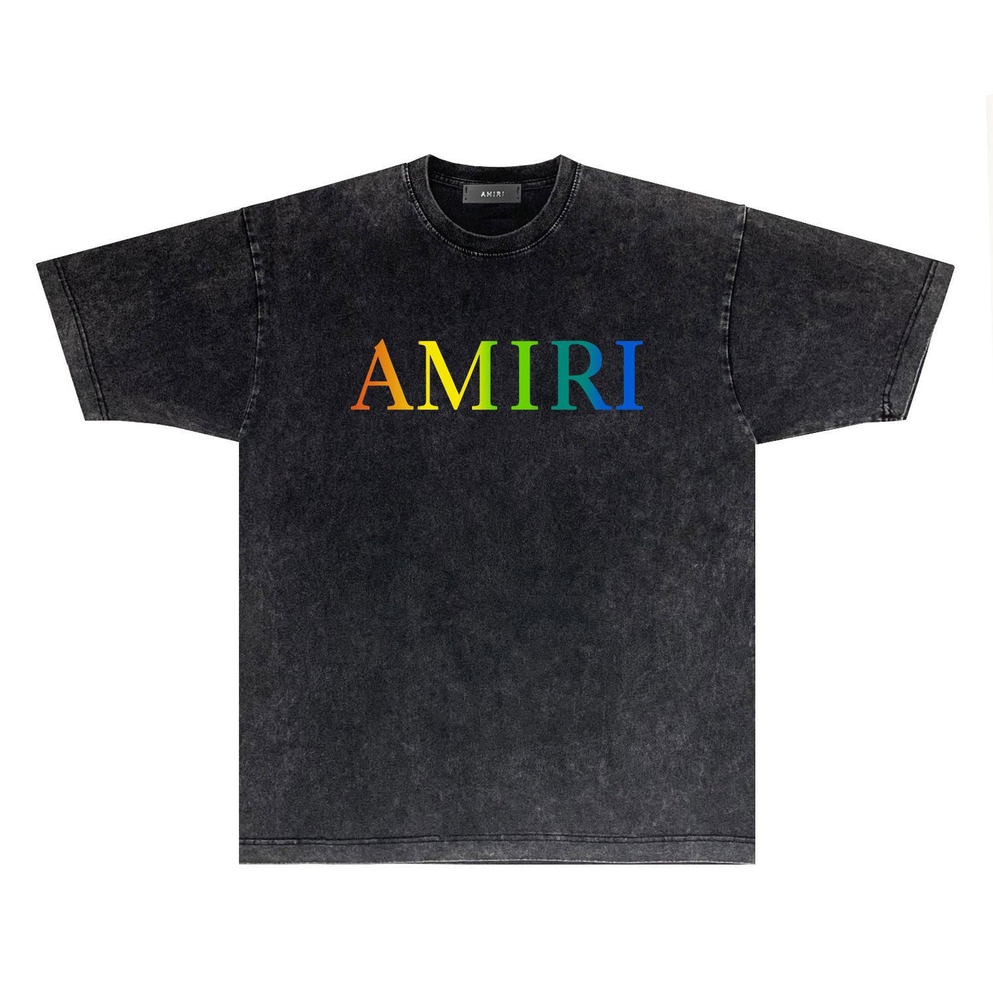 Amiri T Shirts Washed and Worn Retro Short Sleeve T-shirt