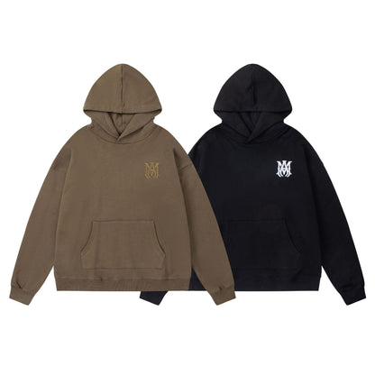Amiri Hoodie OW Embroidery Letter Hooded Sweater for Men and Women