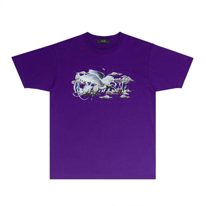 Amiri T Shirts Fashion Brand Short Sleeve T-shirt Shirt