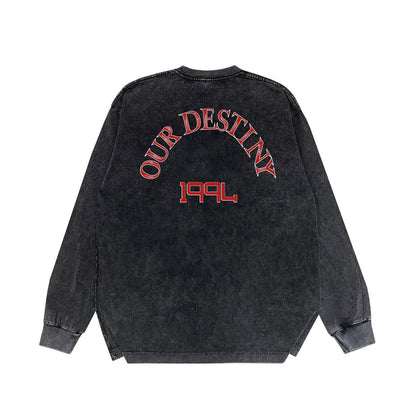 Amiri Long Sleeve Shirt Vintage T Shirt Washed and Worn Vintage Long Sleeve T-shirt