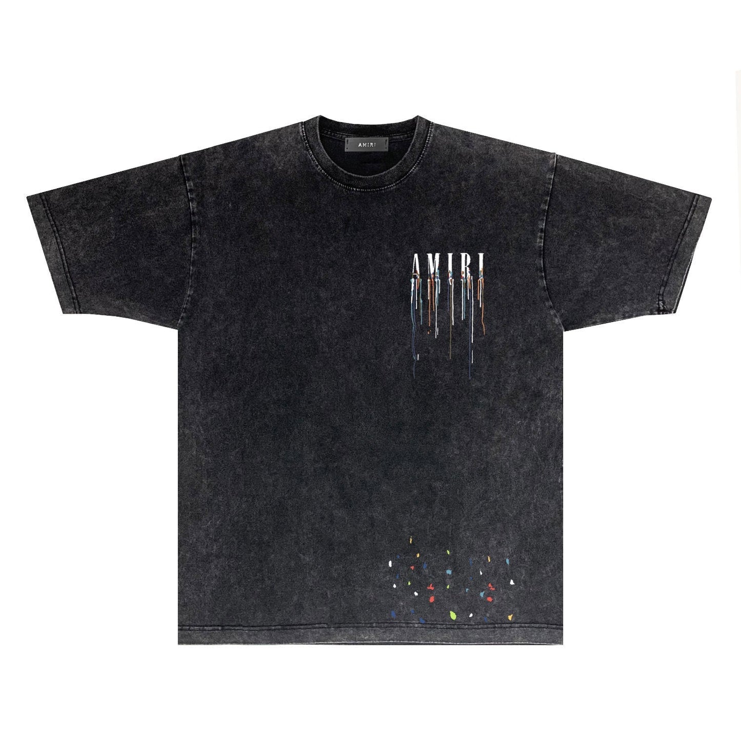 Amiri T-shirt Washed and Worn Retro Short Sleeve T-shirt