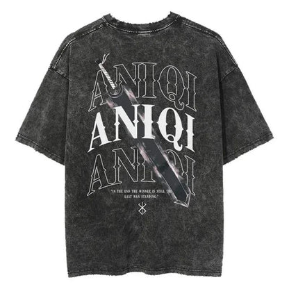 2024Streetwear Tshirt Japanese Anime Graphic Vintage Washed (Part 2)