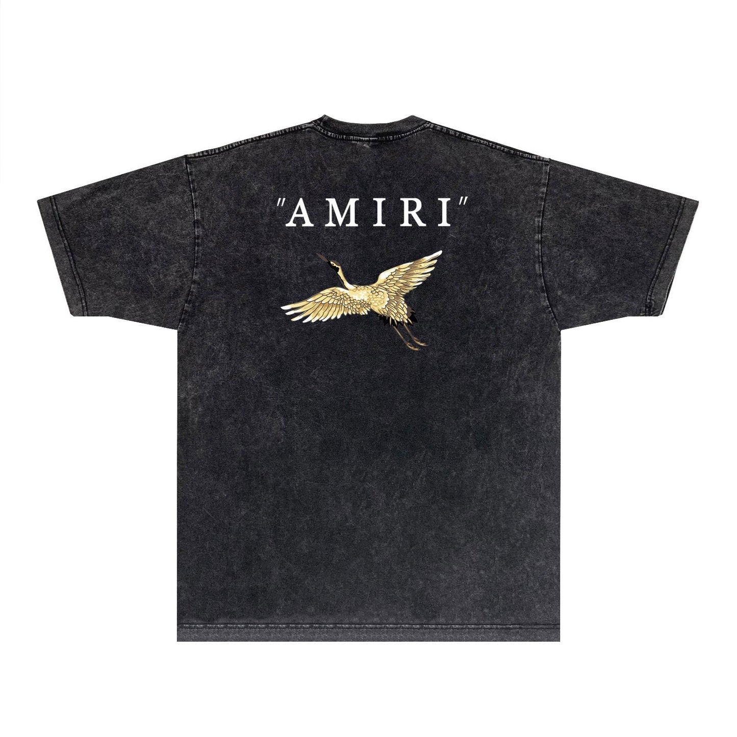 Amiri T-shirt Washed and Worn Retro Short Sleeve T-shirt