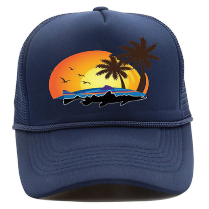 Bass Pro Shops Hat Summer Outdoor Surfing Shade Baseball Cap Sunscreen Printed Fishing Net Cap