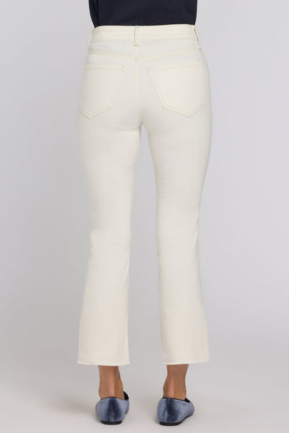Billie Mini Bootcut Ankle Jeans In Petite - Vintage White