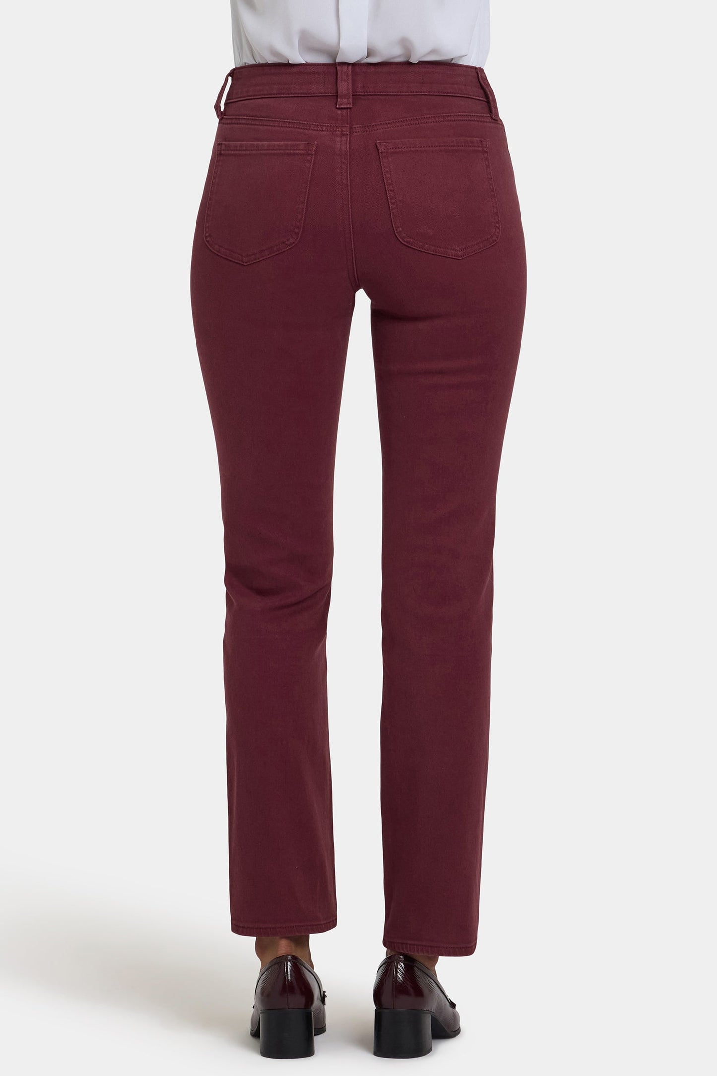 Marilyn Straight Jeans In Petite - Sienna Red