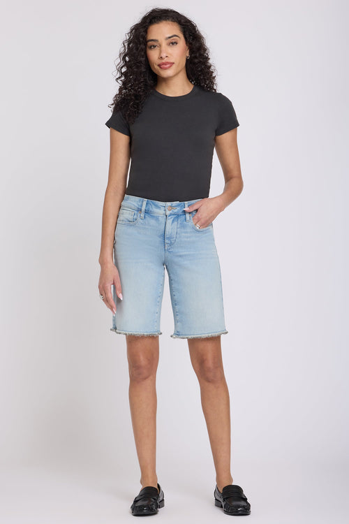 Boyfriend Denim Shorts In Petite - Keys View