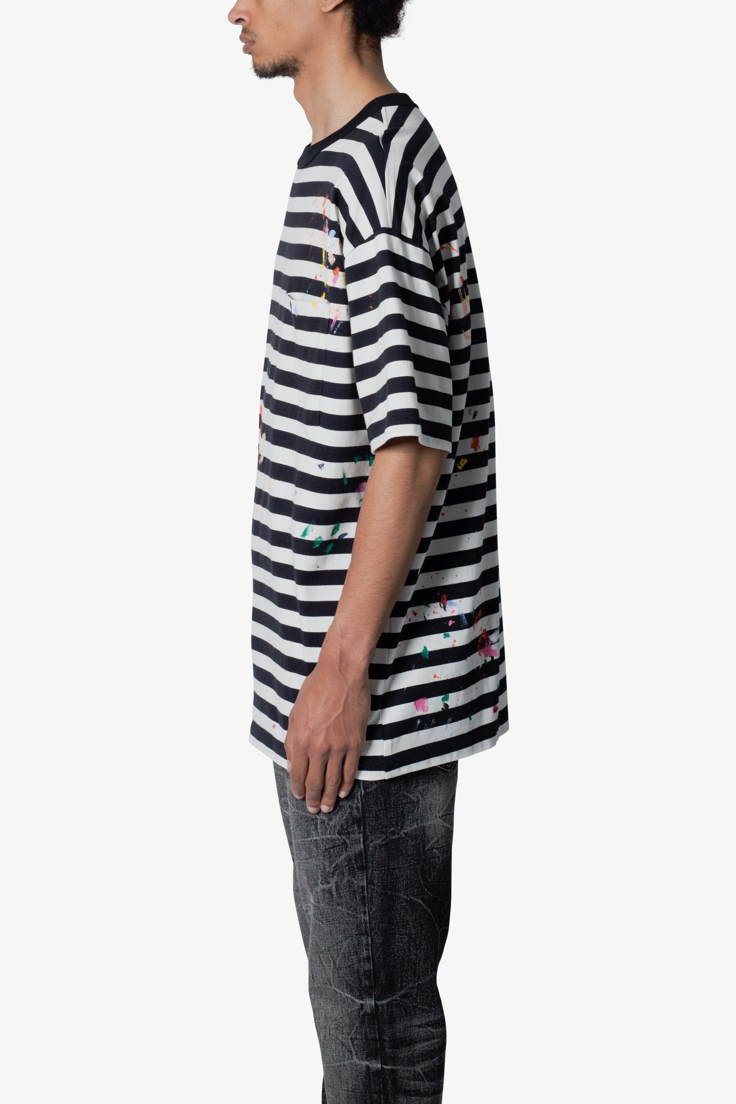 Paint Splatter Tee - Black/White