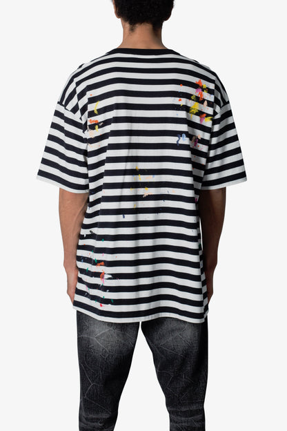 Paint Splatter Tee - Black/White