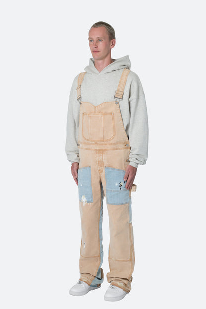 Painter Flare Overalls - Khaki