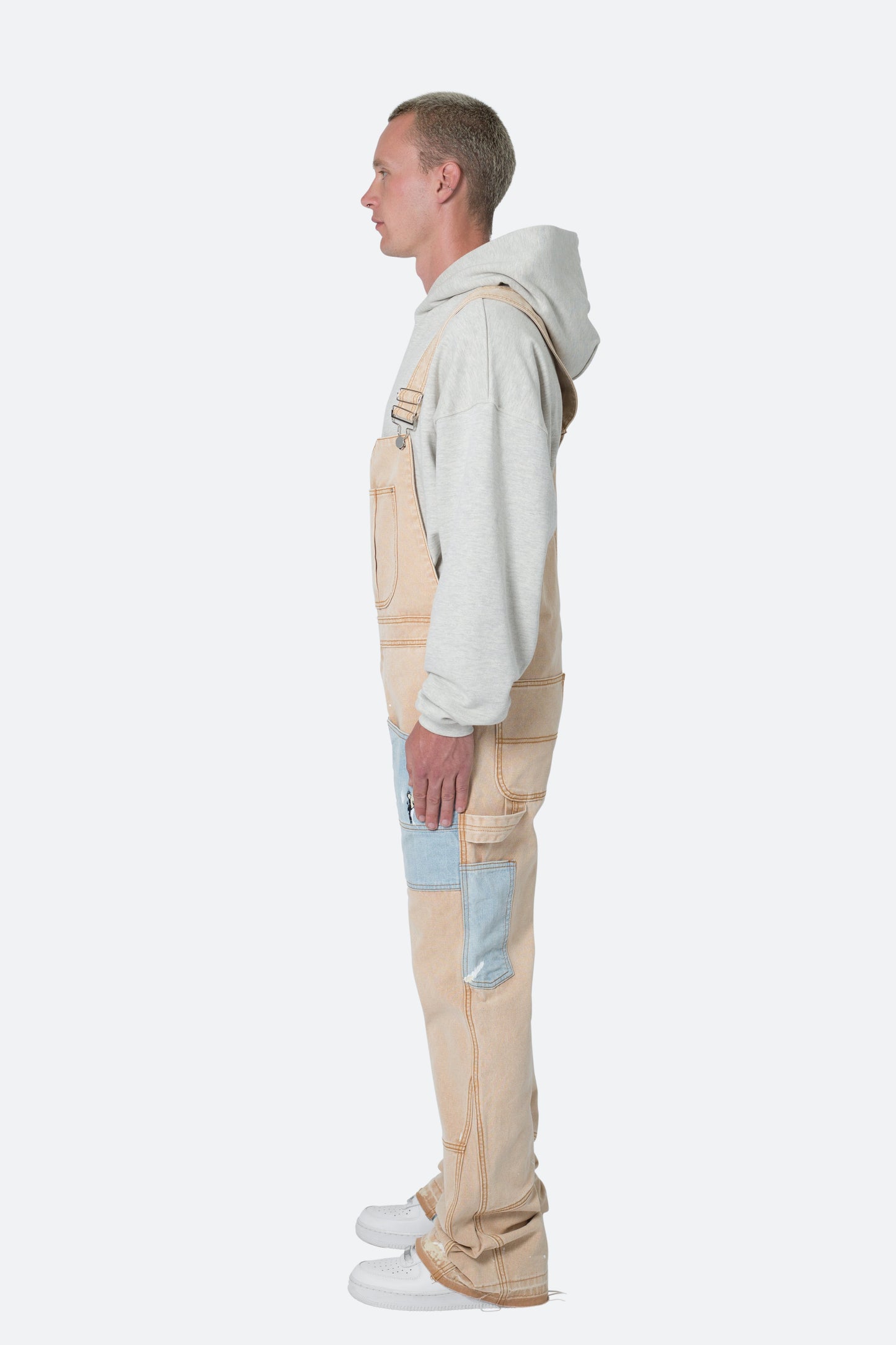 Painter Flare Overalls - Khaki