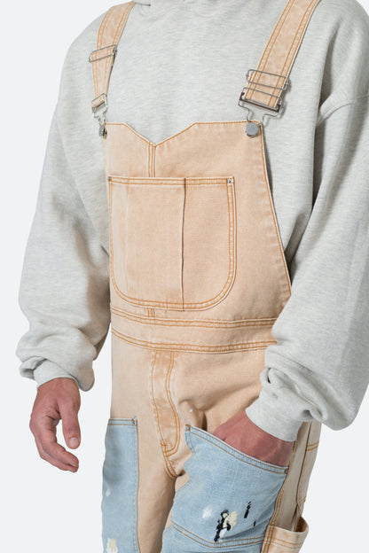 Painter Flare Overalls - Khaki