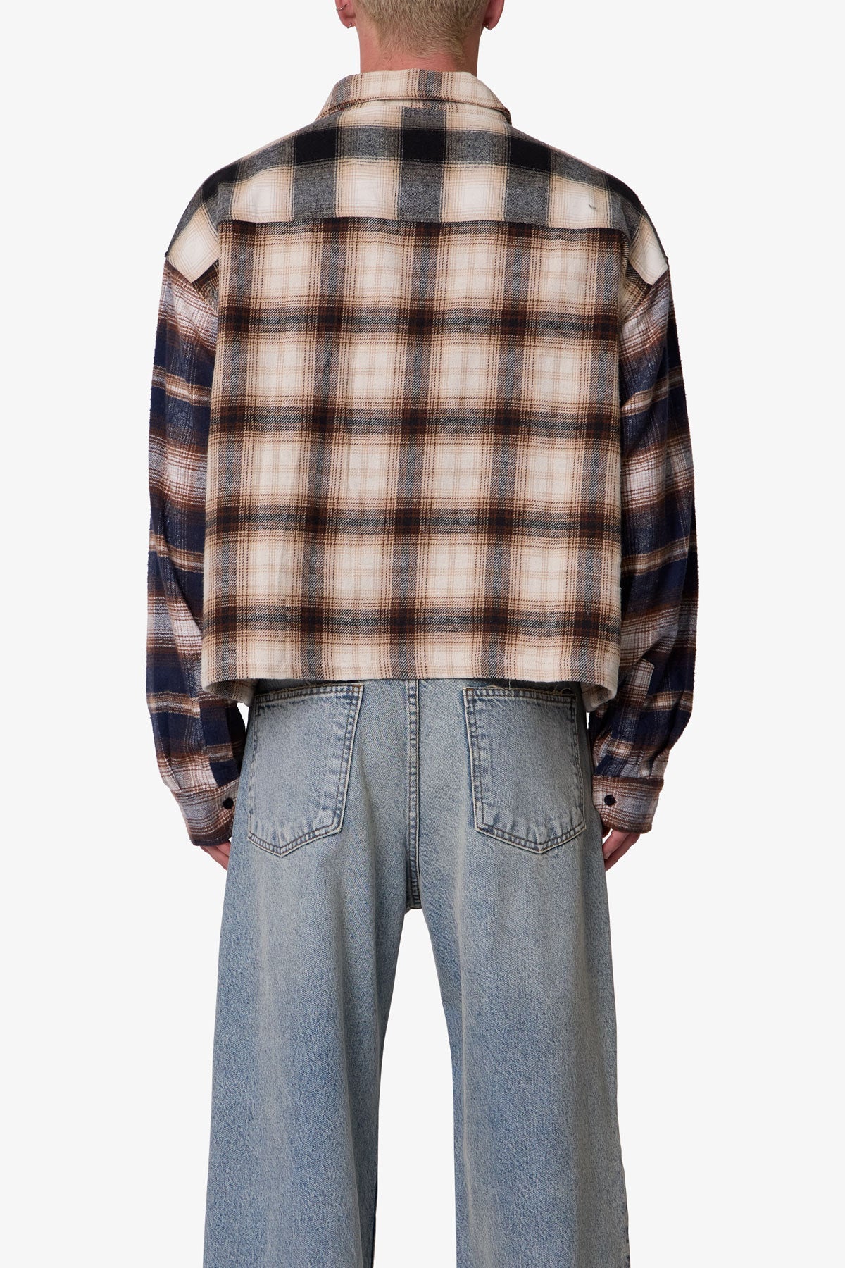 Paneled Flannel Shirt - Multi