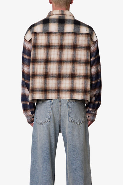 Paneled Flannel Shirt - Multi