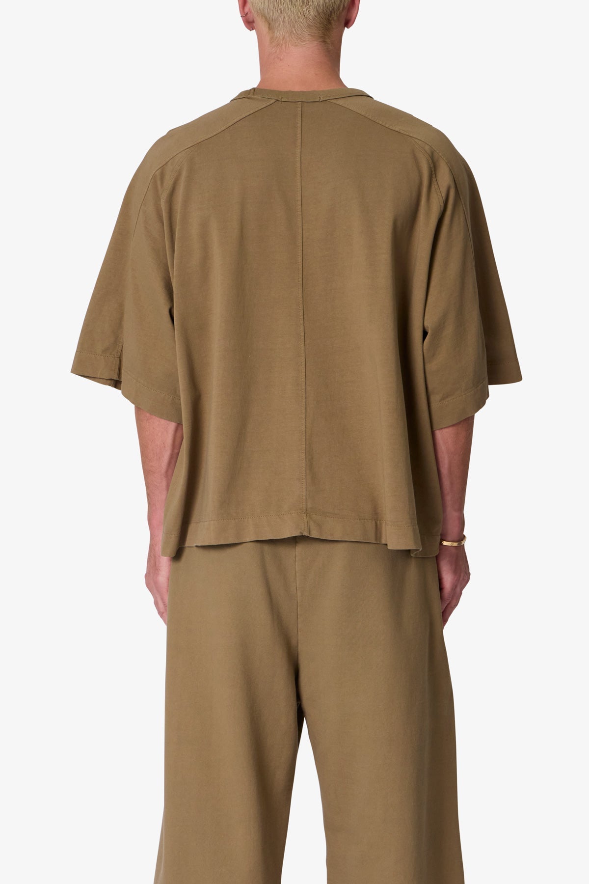 Paneled Hidden Pocket Tee - Washed Earth