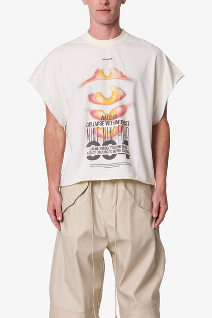 Retina Cut Off Tee - Off White