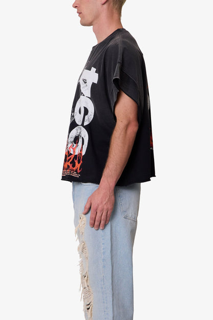 Ritual Cut Off Tee - Black