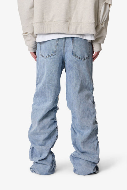 Ruched Denim - Light Blue