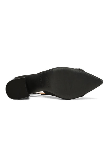 Sanya Slingback Heels - Black