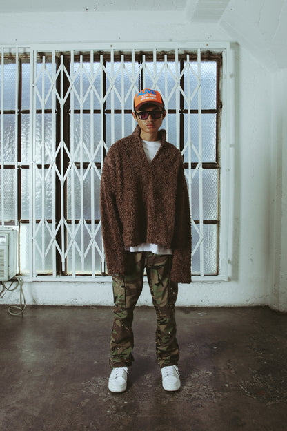 Sherpa Pullover - Brown