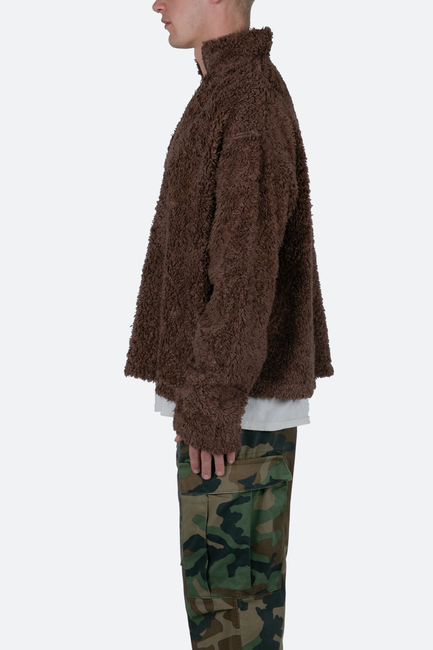 Sherpa Pullover - Brown