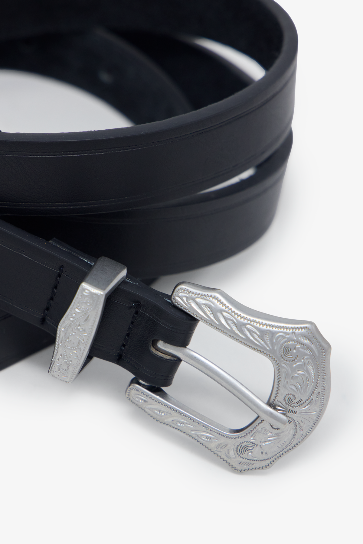Slim Western Belt - Black