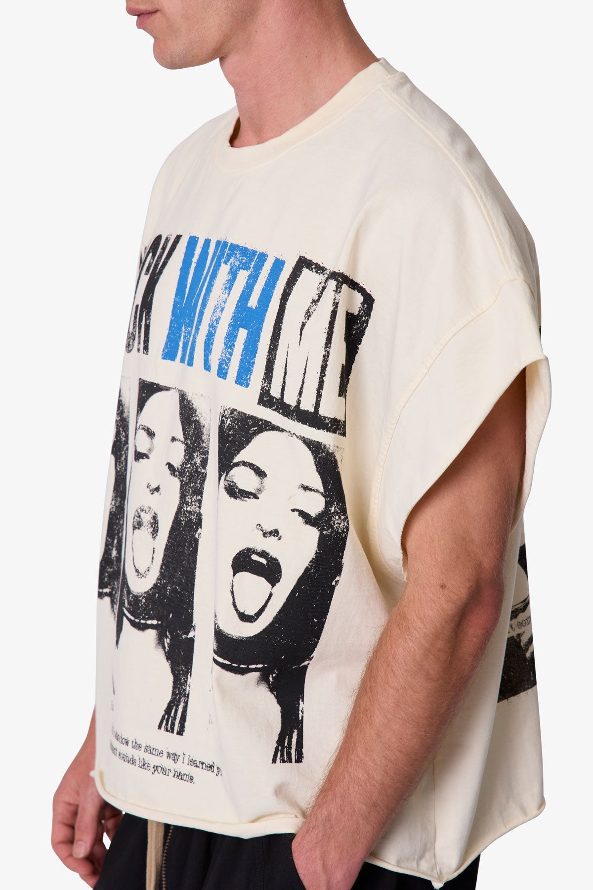 Stuck With Me Cut Off Tee - Off White
