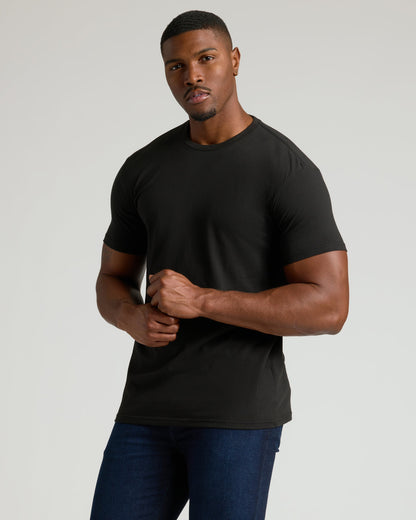 All Black Tall Classic Crew 10-Pack