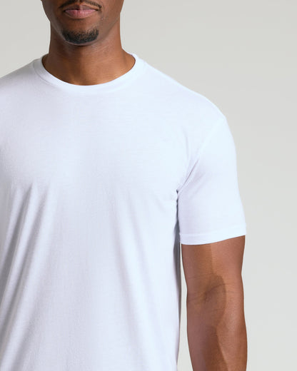 All White Tall Classic Crew 10-Pack