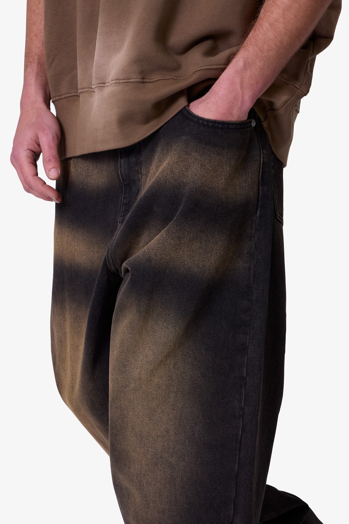 Ultra Baggy Dried Denim - Washed Black