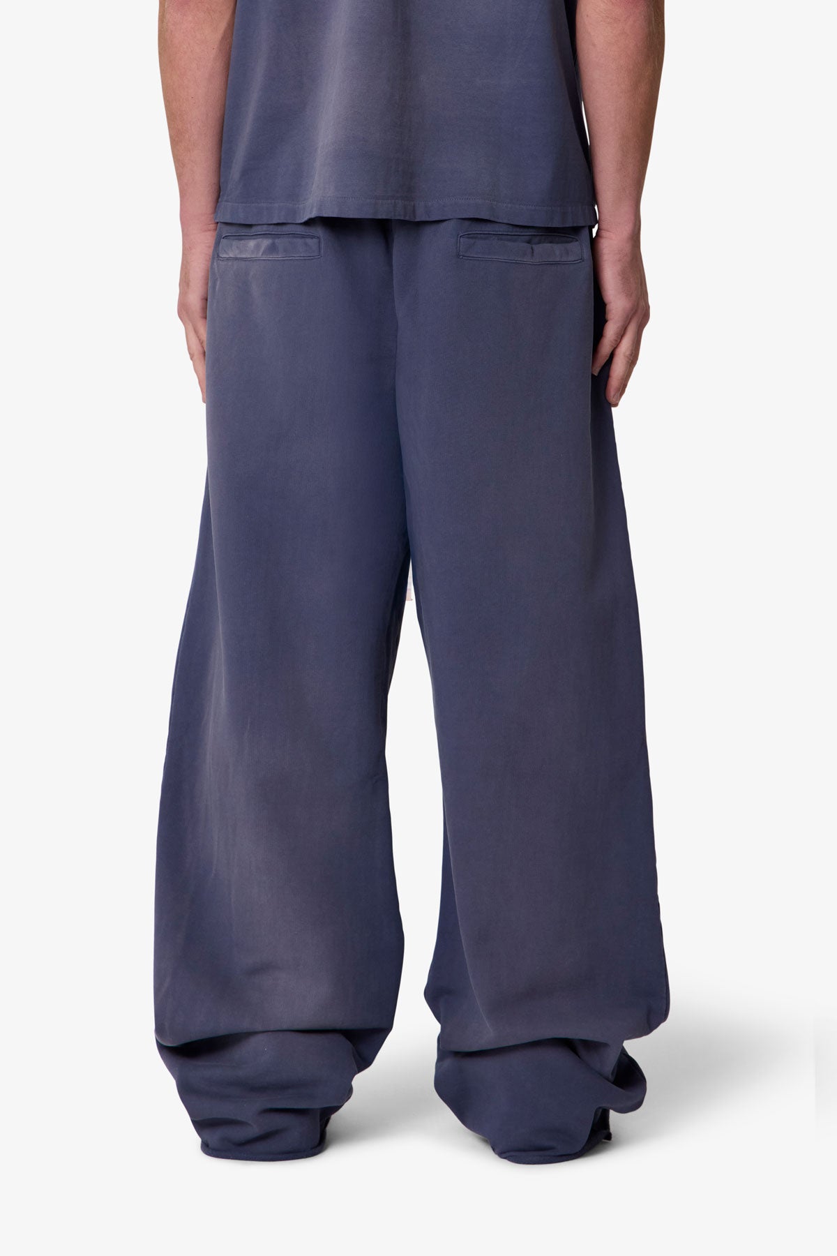 Ultra Baggy Fleece Sweatpants - Washed Navy
