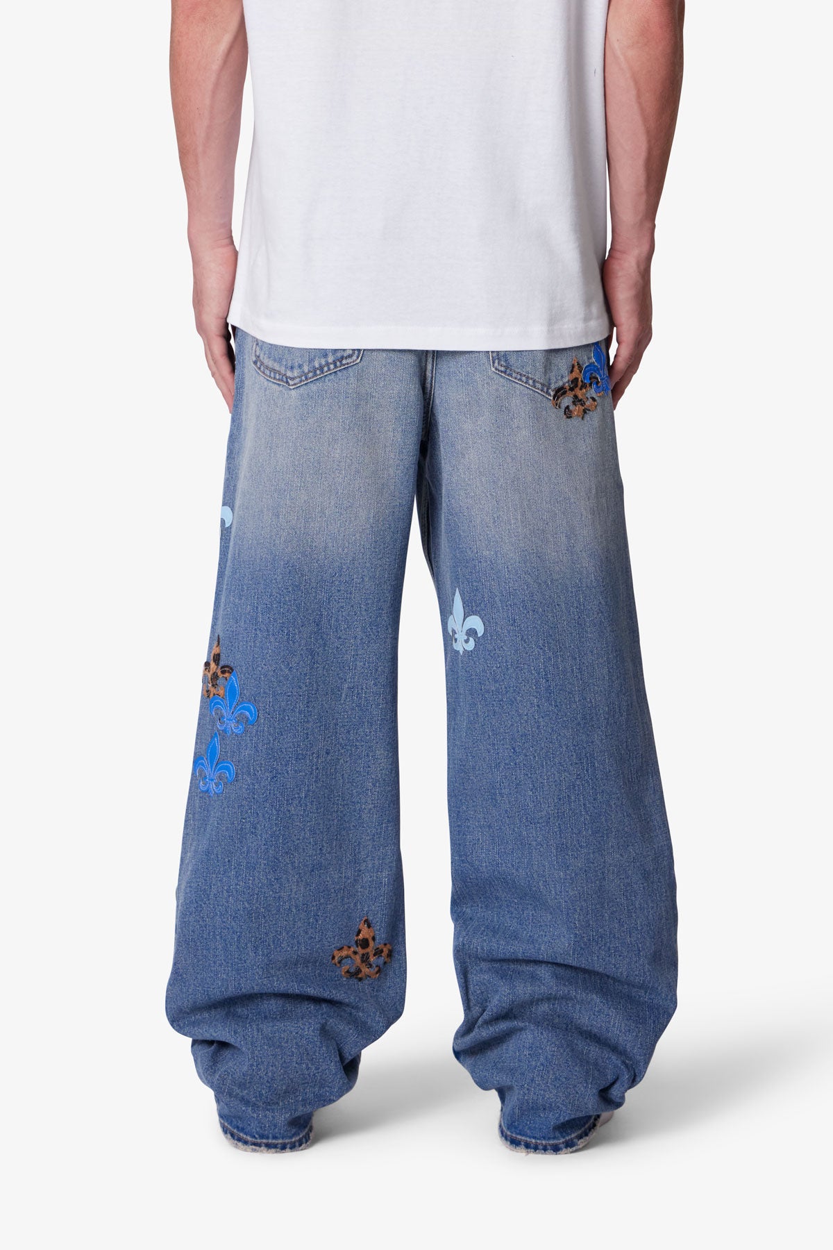 Ultra Baggy Fleur Denim - Blue