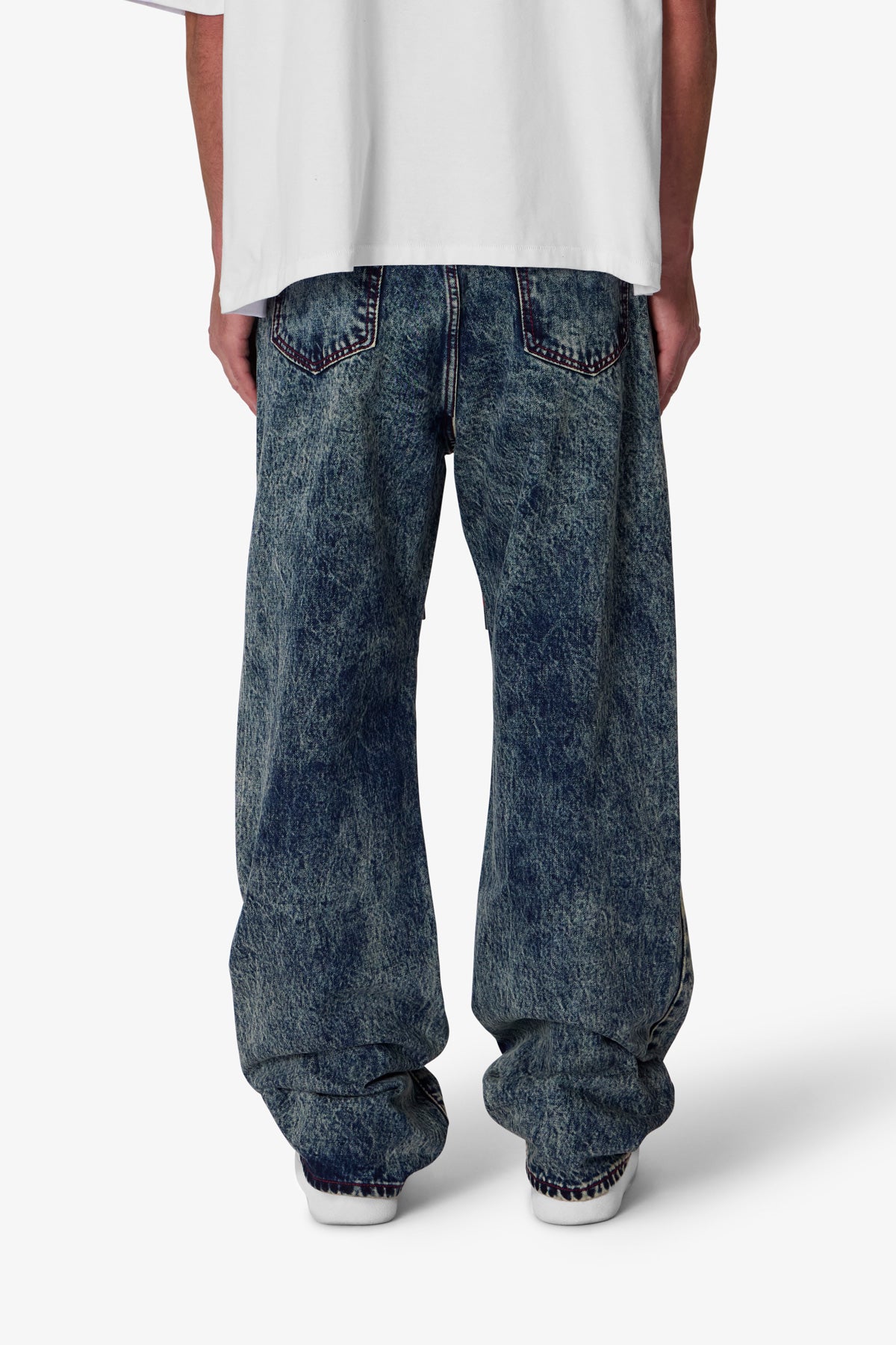 Ultra Baggy Lace Band Denim - Blue