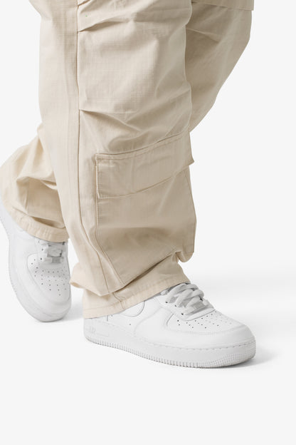 Ultra Baggy Ripstop Cargo Pants - Off White