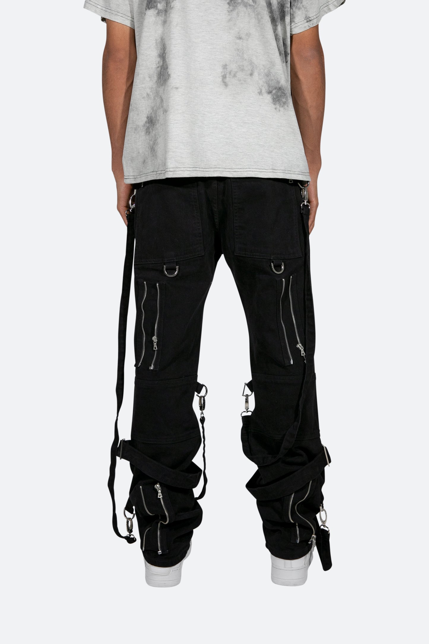 V458 Cargo Baggy Denim - Black