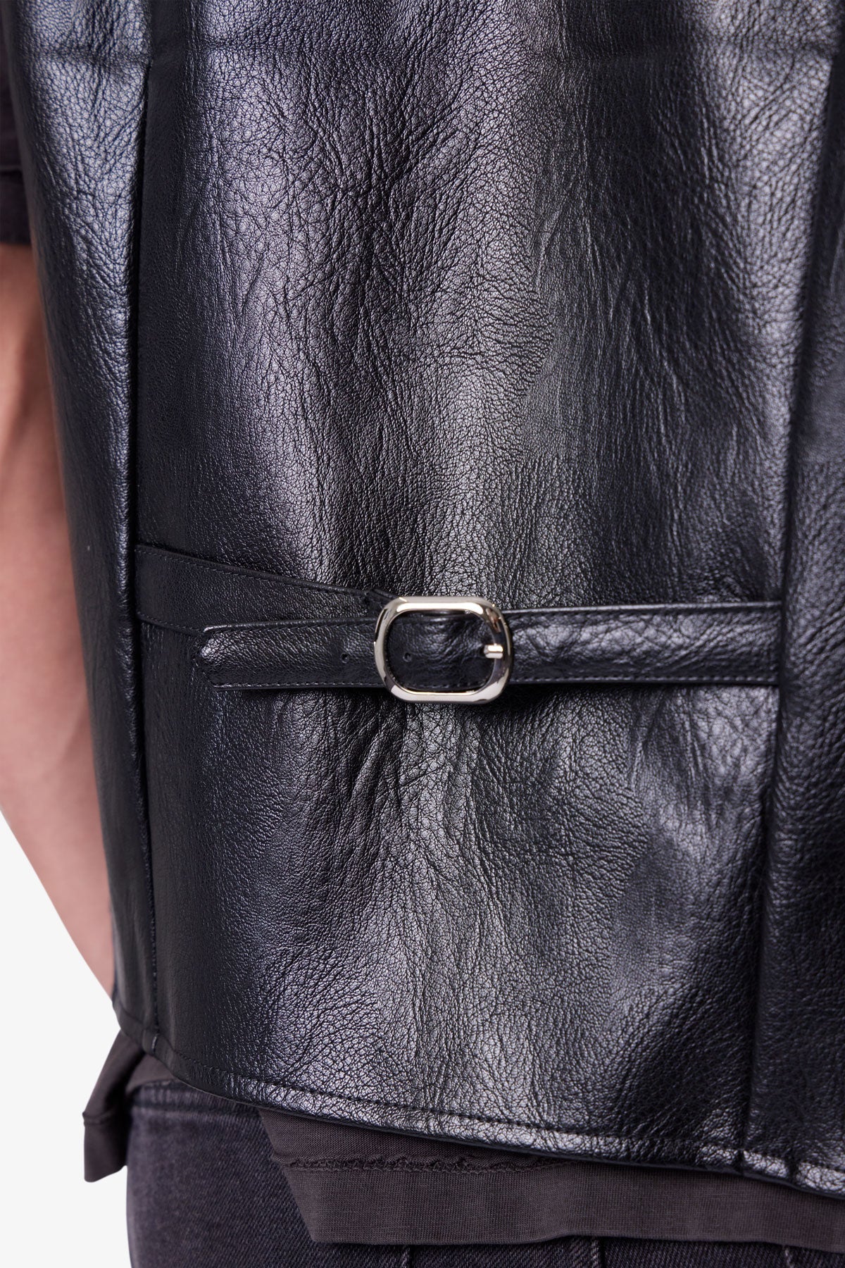 Vintage Biker Vest - Black