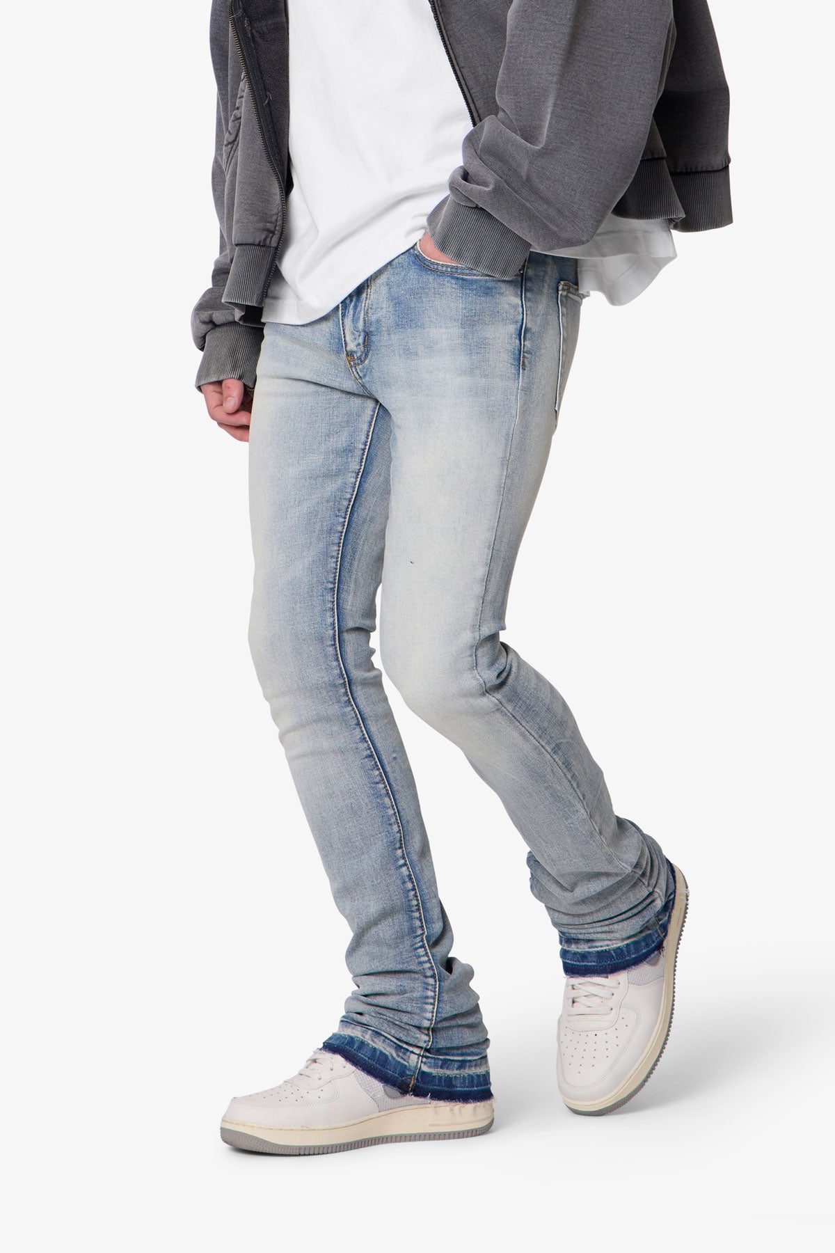 X514 Skinny Stacked Denim - Medium Blue
