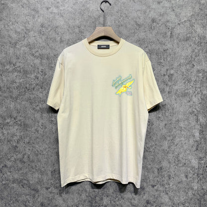 Amiri t shirts star point wings printing short sleeve