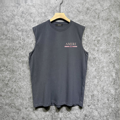 Amiri tank top with crayon horizontal stripes printing