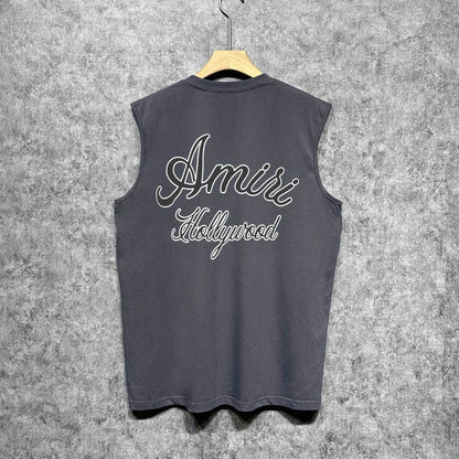 Amiri tank top letter padded printing