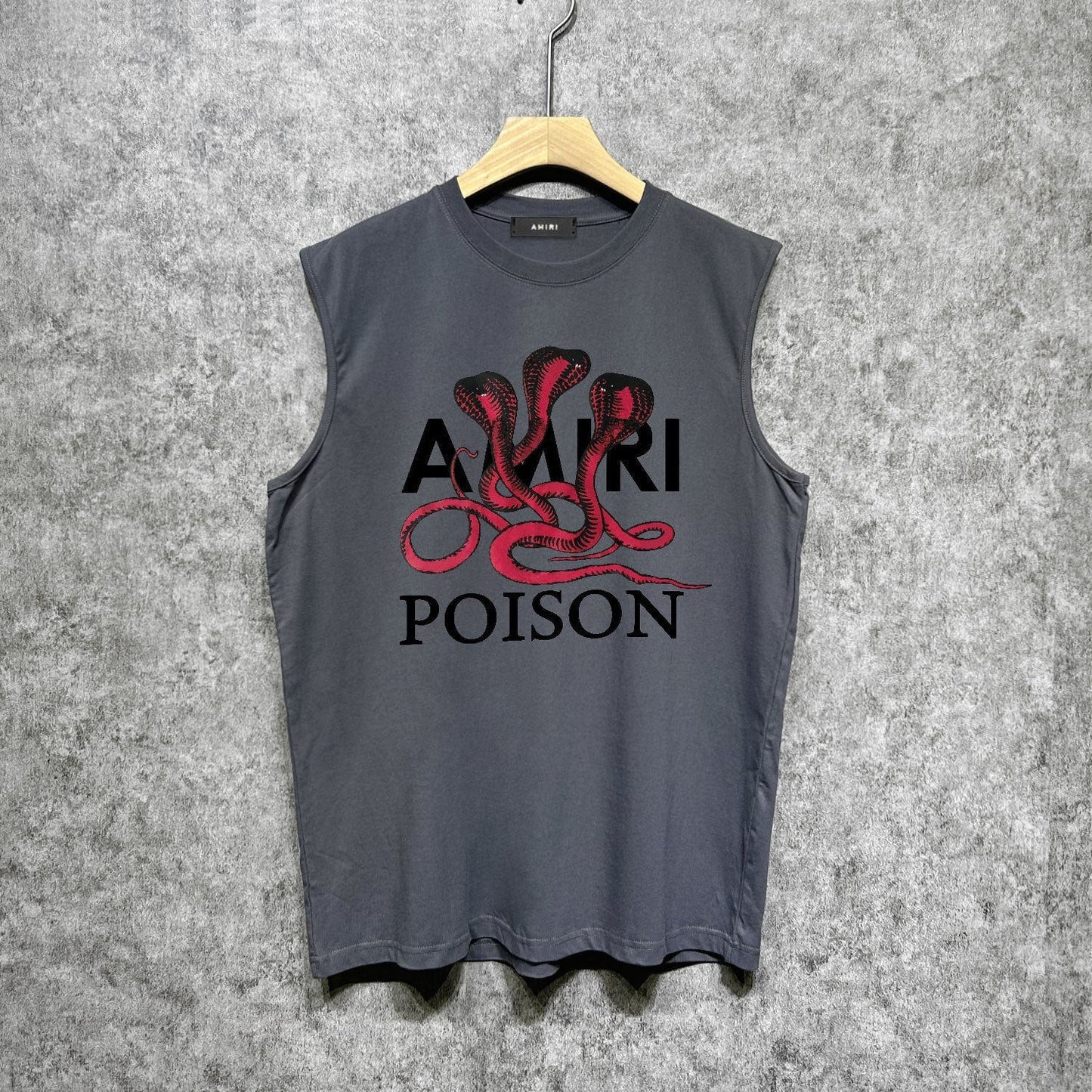 Amiri tank top cobra printing
