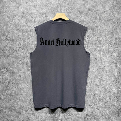 Amiri tank top sanskrit printing