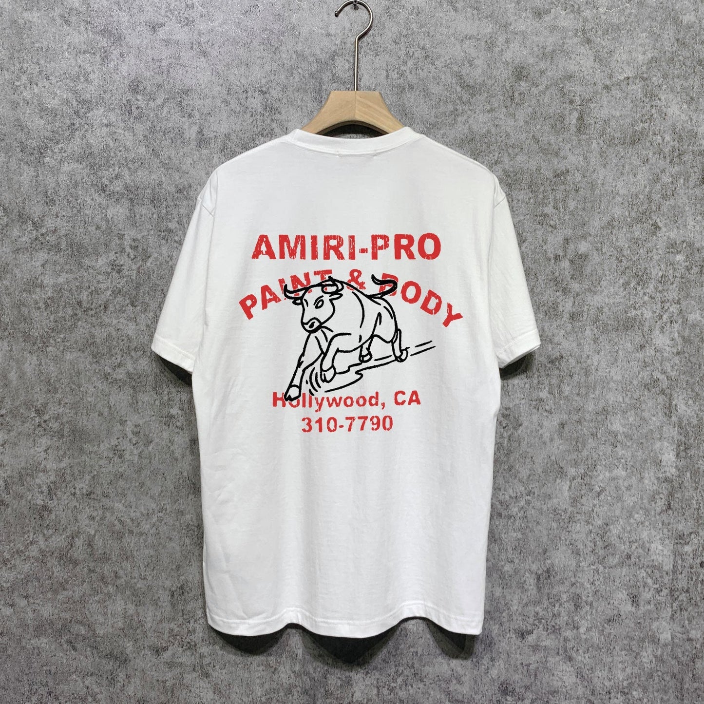 Amiri t shirts bull printing short sleeve
