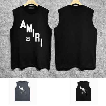 Amiri tank top ladder text printing