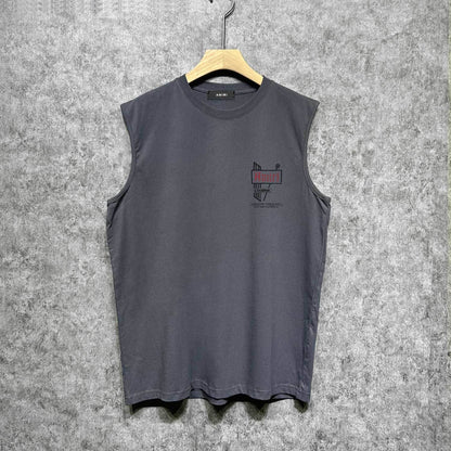 Amiri tank top letter sign printing