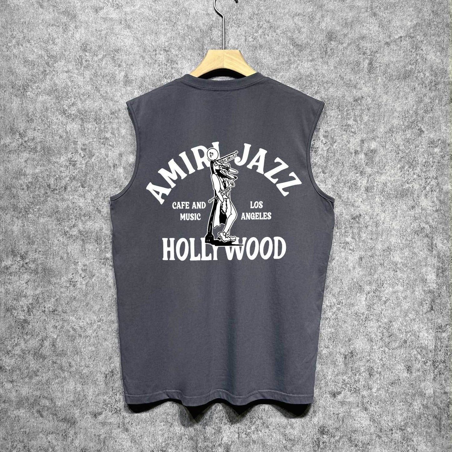 Amiri tank top wolf print