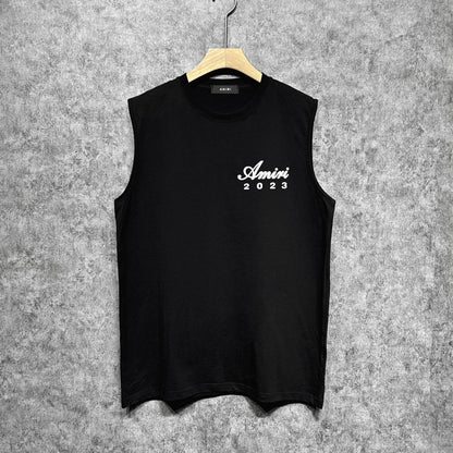 Amiri tank top giant rabbit printing